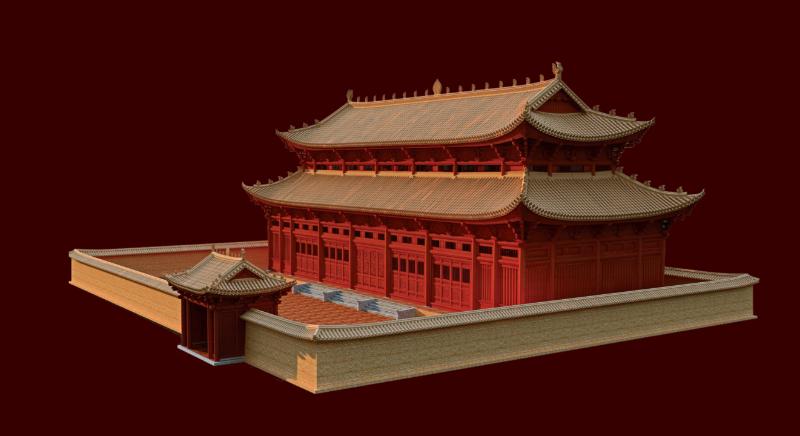 Ly royal palace in 3D recreation