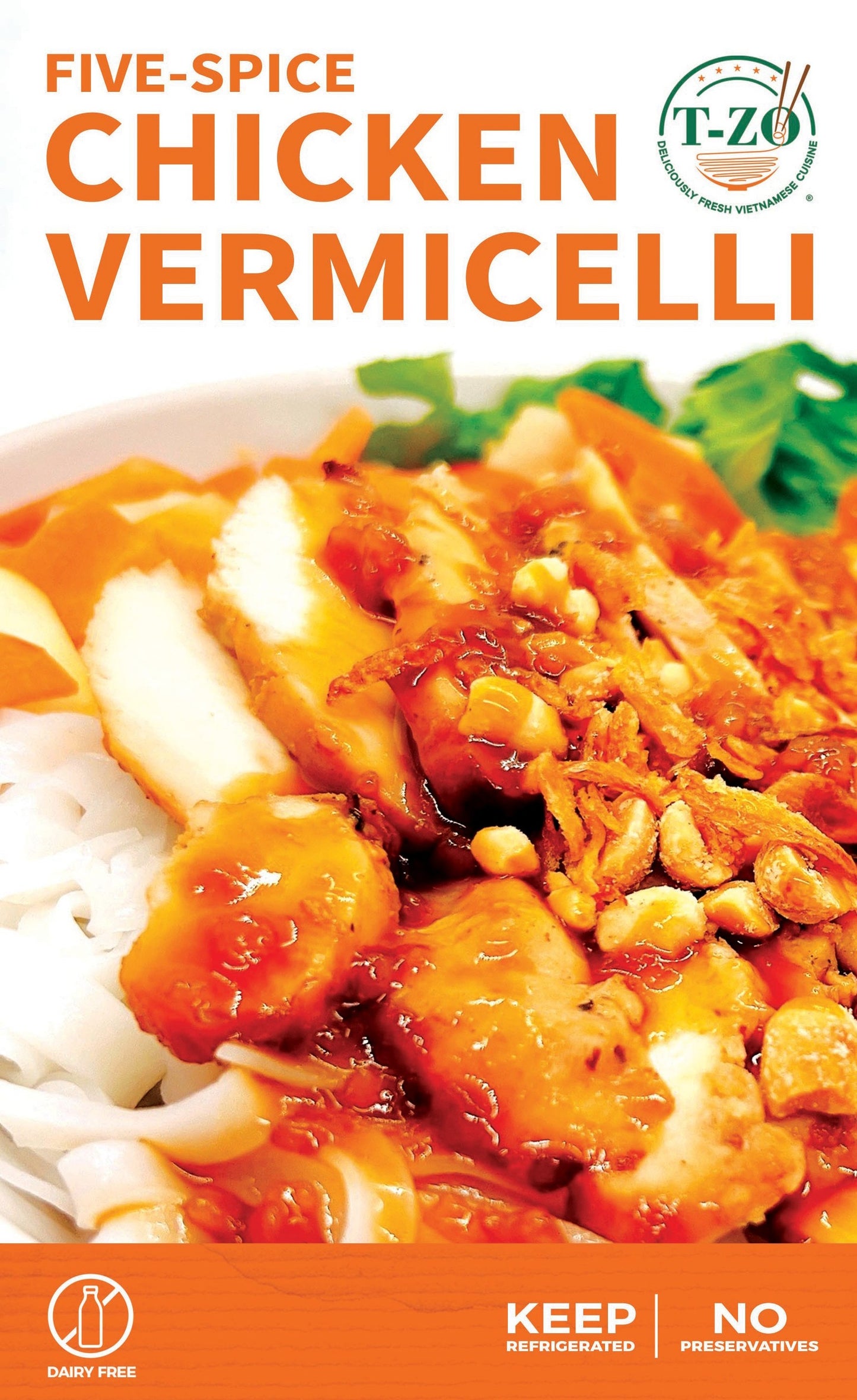 Five-Spice Chicken Vermicelli (Phở Gà Trộn)