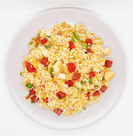 Specially Flavorful T-ZO Chicken & Chinese Pork Sausage Fried Rice