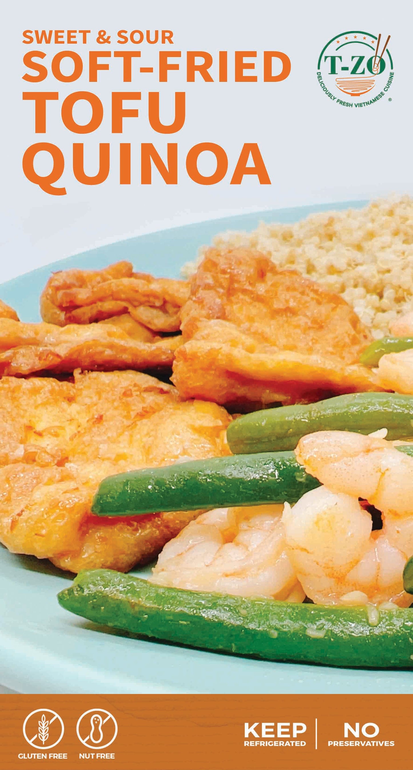 Sweet & Sour Soft-Fried Tofu, Quinoa (Đậu Phụ Chiên Chua Ngọt Quinoa)